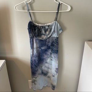 Blue Tie Dye Dress